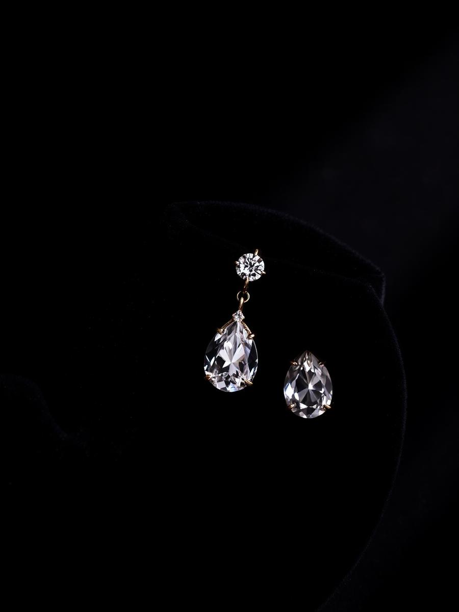 Mujawharat fine jewelry earrings — Studs · Drops · Chandeliers