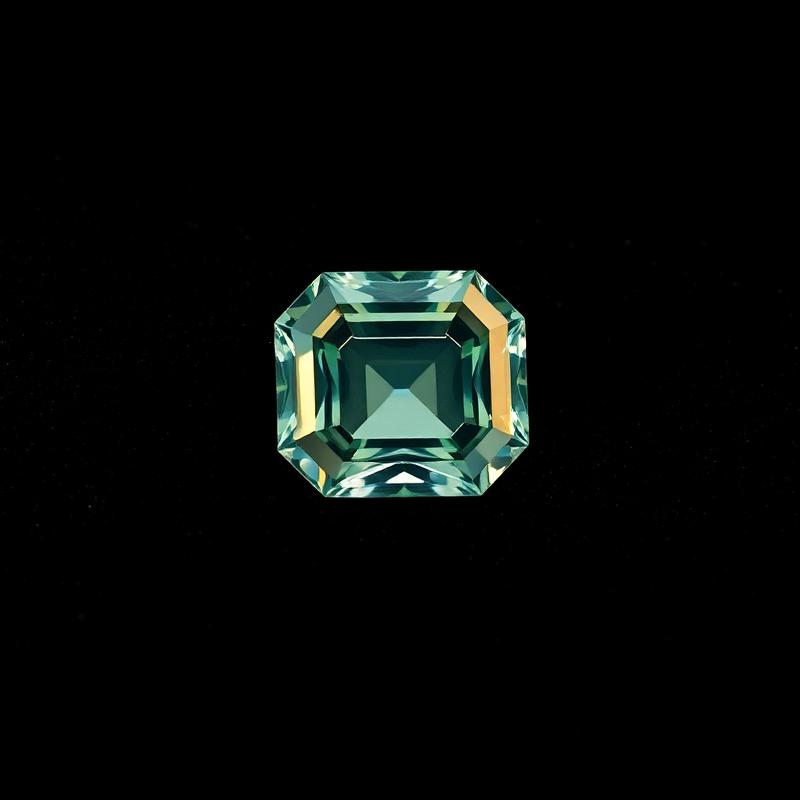 Emerald cut diamond, 3.15 carat